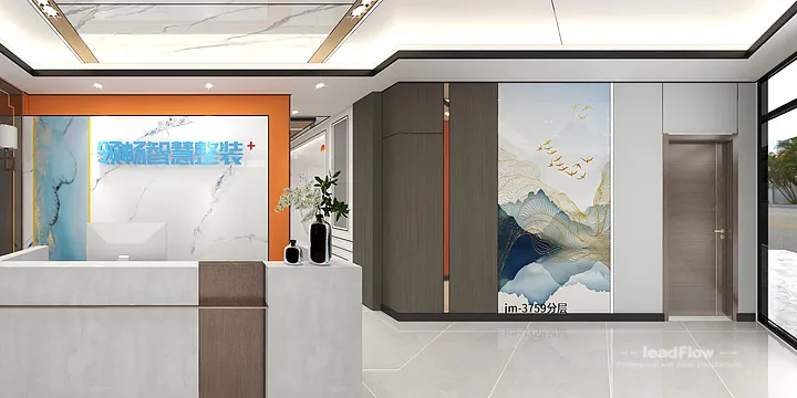 Contemporary WPC Interior Panel in Hangzhou Commercial Space &mdash; Showroom 2 in Hangzhou, China - photo 2
