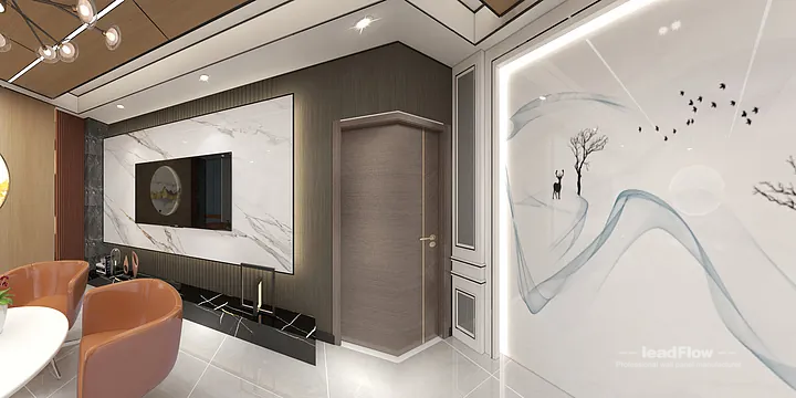 Contemporary WPC Interior Panel in Hangzhou Commercial Space &mdash; Showroom 2 in Hangzhou, China - photo 3