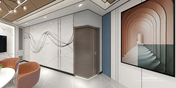 Contemporary WPC Interior Panel in Hangzhou Commercial Space &mdash; Showroom 2 in Hangzhou, China - photo 5