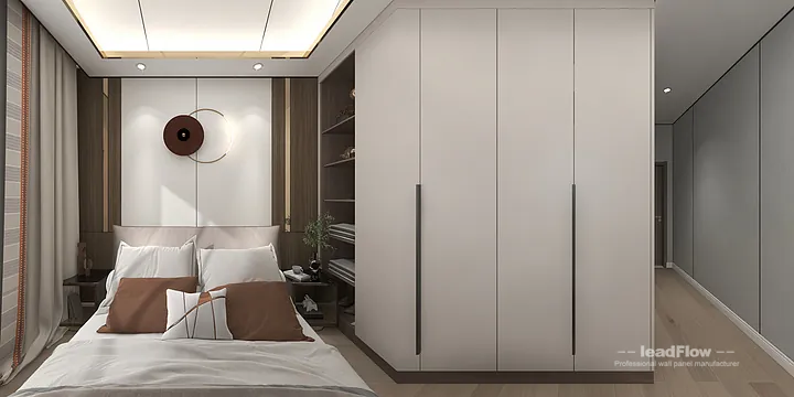 WPC Cladding Design for Hangzhou Apartment &mdash; Master Bedroom Focus in Hangzhou, China - photo 2