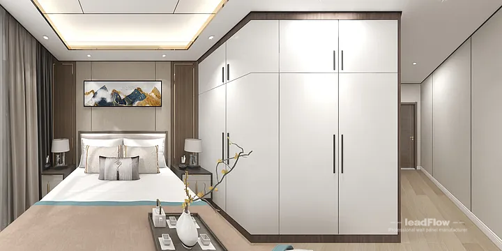 WPC Cladding Design for Hangzhou Apartment &mdash; Master Bedroom Focus in Hangzhou, China - photo 3
