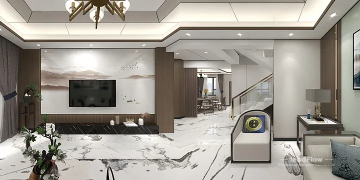 WPC Cladding Design for Hangzhou Apartment &mdash; Master Bedroom Focus in Hangzhou, China - photo 8