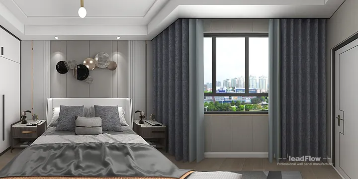 Hangzhou Apartment with WPC Interior Panel &mdash; Living-Dining Room Feature in Hangzhou, China - photo 1
