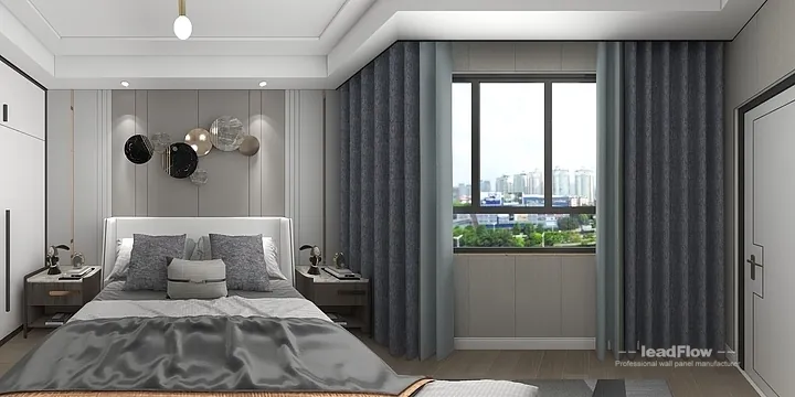 Hangzhou Apartment with WPC Interior Panel &mdash; Living-Dining Room Feature in Hangzhou, China - photo 2