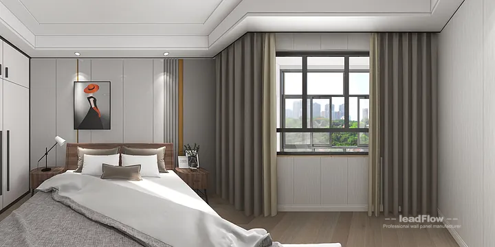 Hangzhou Apartment with WPC Interior Panel &mdash; Living-Dining Room Feature in Hangzhou, China - photo 7
