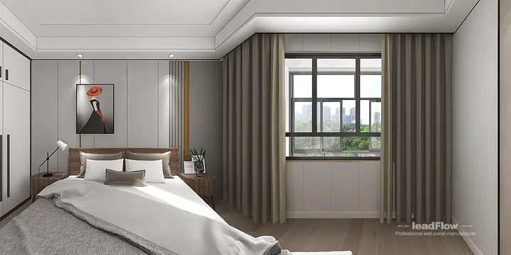 Hangzhou Apartment with WPC Interior Panel &mdash; Living-Dining Room Feature in Hangzhou, China - photo 8
