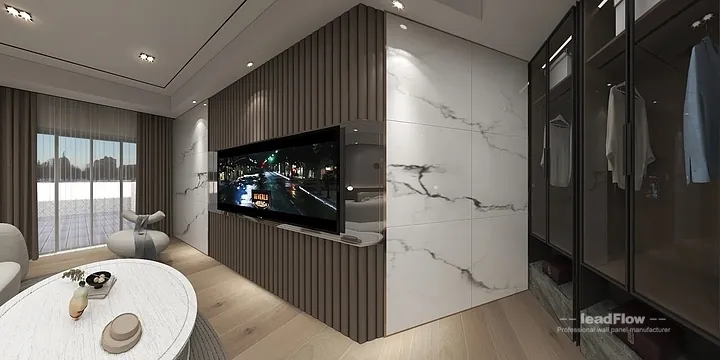 Hangzhou Boutique Hotel Wall Panel Design | WPC Wall Cladding Elegant Interior in Hangzhou, China - photo 3