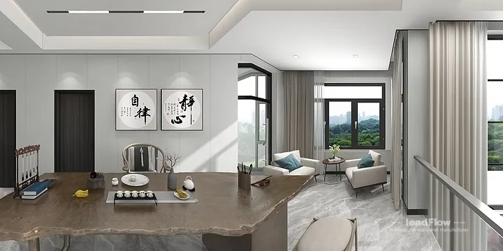 Warm WPC Wall Panel Project: Nanchang Villa Interior in Donghu District, Nanchang, China - photo 21