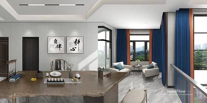 Warm WPC Wall Panel Project: Nanchang Villa Interior in Donghu District, Nanchang, China - photo 29