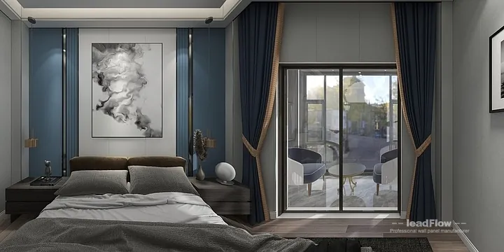 Warm WPC Wall Panel Project: Nanchang Villa Interior in Donghu District, Nanchang, China - photo 5