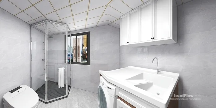 Warm WPC Wall Panel Project: Nanchang Villa Interior in Donghu District, Nanchang, China - photo 8
