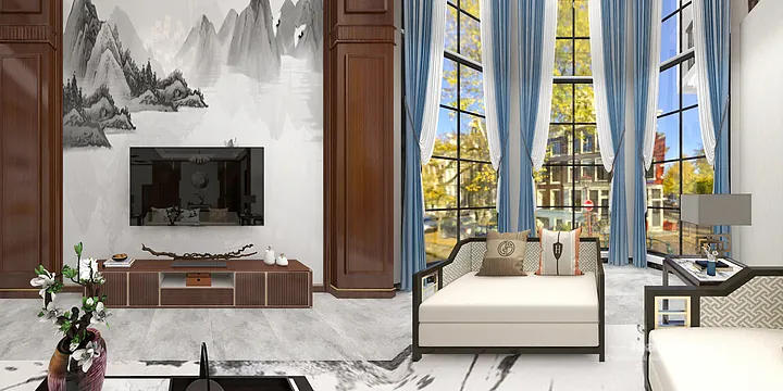Hangzhou Apartment Makeover with WPC Wall Panel | Contemporary Wood Grain in Hangzhou, China - photo 14