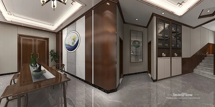 Hangzhou Apartment Makeover with WPC Wall Panel | Contemporary Wood Grain in Hangzhou, China - photo 16