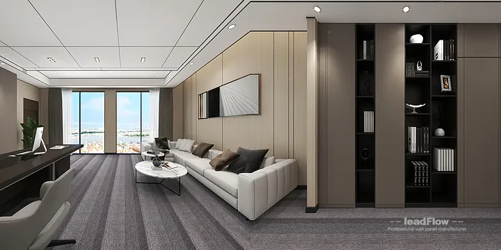 WPC Wall Panel Transformation: Hangzhou Office with Dining Room Walls in Hangzhou, China - photo 1
