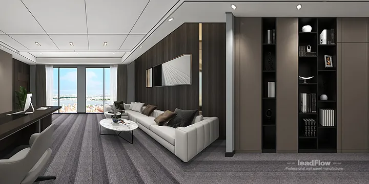 WPC Wall Panel Transformation: Hangzhou Office with Dining Room Walls in Hangzhou, China - photo 2