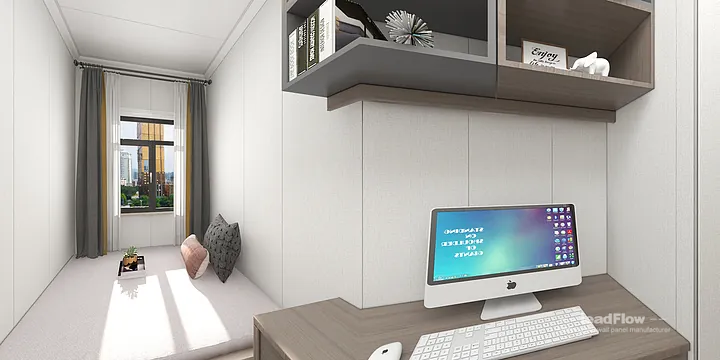 Hangzhou Apartment Interior with WPC Interior Panel &mdash; Master Bedroom Accent in Hangzhou, China - photo 8