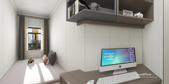 Hangzhou Apartment Interior with WPC Interior Panel &mdash; Master Bedroom Accent in Hangzhou, China - photo 9