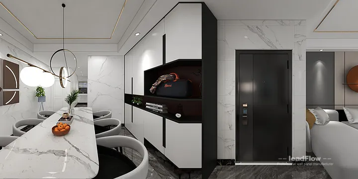 Hangzhou Apartment with WPC Wall Cladding &mdash; Kitchen Feature in Hangzhou, China - photo 7