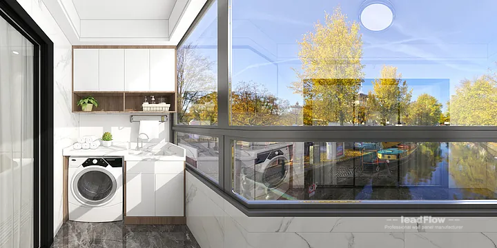Hangzhou Apartment with WPC Wall Cladding &mdash; Kitchen Feature in Hangzhou, China - photo 9