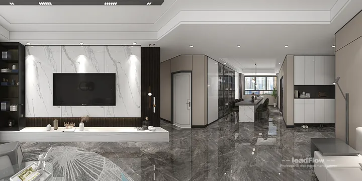 WPC Wall Panel Apartment Design in Hangzhou | Modern Interior in Hangzhou, China - photo 1