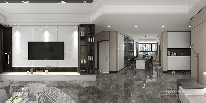WPC Wall Panel Apartment Design in Hangzhou | Modern Interior in Hangzhou, China - photo 3