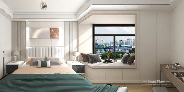 Hangzhou Apartment Featuring WPC Wall Panel | Secondary Bedroom Walls in Hangzhou, China - photo 1