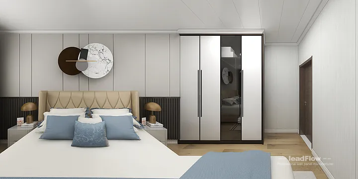 Hangzhou Apartment Featuring WPC Wall Panel | Secondary Bedroom Walls in Hangzhou, China - photo 2