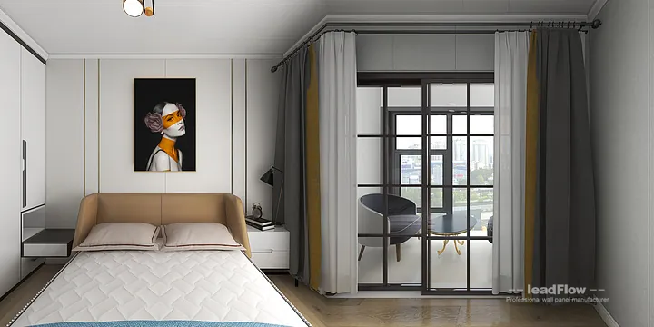 Hangzhou Apartment Featuring WPC Wall Panel | Secondary Bedroom Walls in Hangzhou, China - photo 5