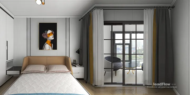 Hangzhou Apartment Featuring WPC Wall Panel | Secondary Bedroom Walls in Hangzhou, China - photo 6