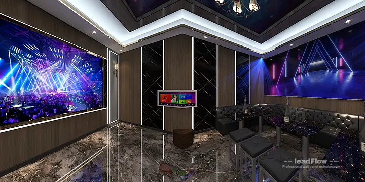 Nanchang Clubhouse Wall Panel Design | WPC Wall Cladding Elegant Interior in Donghu District, Nanchang, China - photo 1