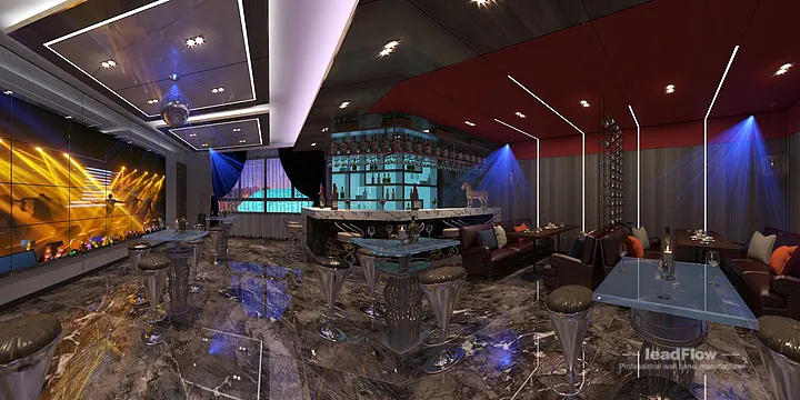 Nanchang Clubhouse Wall Panel Design | WPC Wall Cladding Elegant Interior in Donghu District, Nanchang, China - photo 3