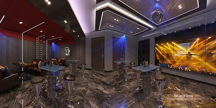 Nanchang Clubhouse Wall Panel Design | WPC Wall Cladding Elegant Interior in Donghu District, Nanchang, China - photo 4