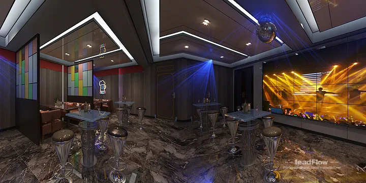 Nanchang Clubhouse Wall Panel Design | WPC Wall Cladding Elegant Interior in Donghu District, Nanchang, China - photo 5