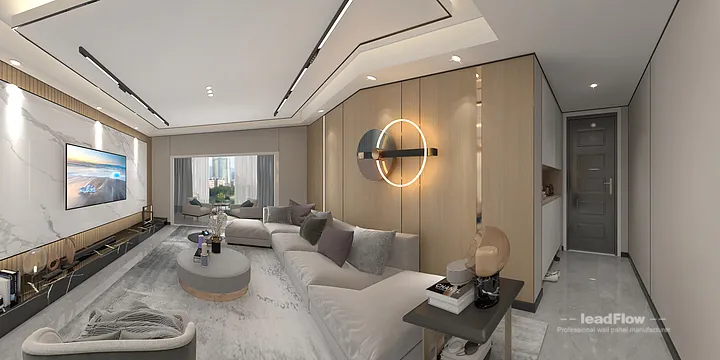 Contemporary Apartment in Hangzhou Featuring WPC Wall Panel in Hangzhou, China - photo 2