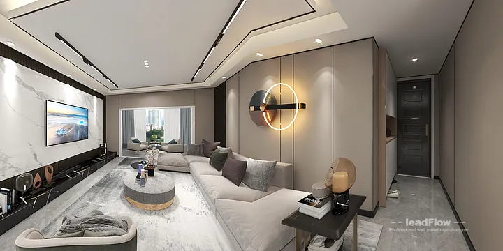 Contemporary Apartment in Hangzhou Featuring WPC Wall Panel in Hangzhou, China - photo 3