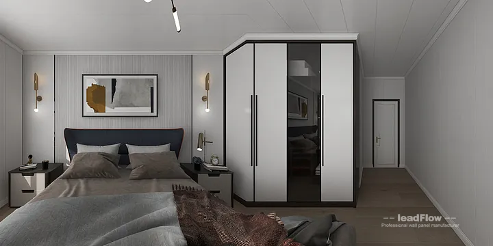 Hangzhou Apartment Renovation with WPC Wall Panel | Secondary Bedroom Idea in Hangzhou, China - photo 1