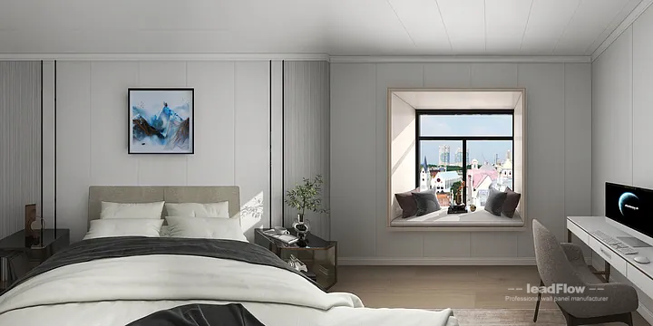 Hangzhou Apartment Renovation with WPC Wall Panel | Secondary Bedroom Idea in Hangzhou, China - photo 5