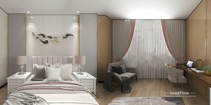 Hangzhou Hotel Wall Panel Design | WPC Interior Panel Elegant Interior in Hangzhou, China