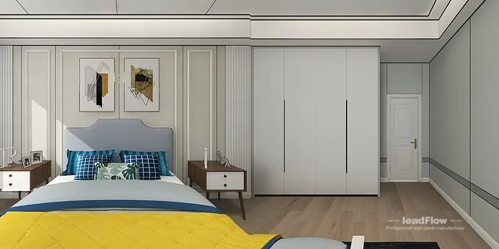 WPC Interior Panel Design for Hangzhou Apartment &mdash; Secondary Bedroom Focus in Hangzhou, China - photo 10