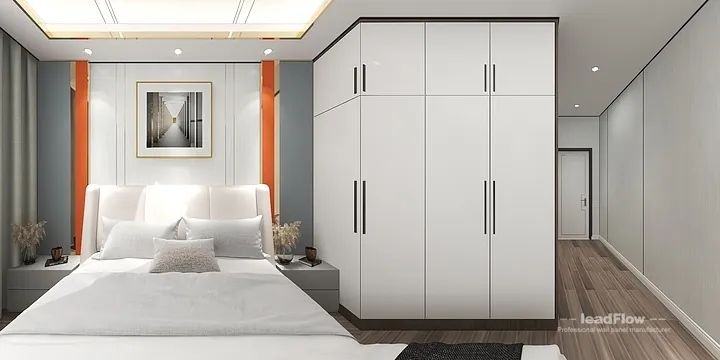 WPC Interior Panel Design for Hangzhou Apartment &mdash; Secondary Bedroom Focus in Hangzhou, China - photo 11