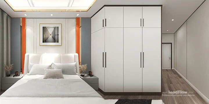 WPC Interior Panel Design for Hangzhou Apartment &mdash; Secondary Bedroom Focus in Hangzhou, China - photo 12