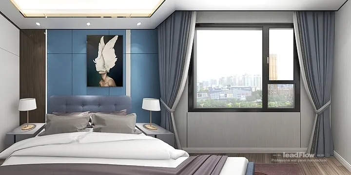 WPC Interior Panel Design for Hangzhou Apartment &mdash; Secondary Bedroom Focus in Hangzhou, China - photo 6