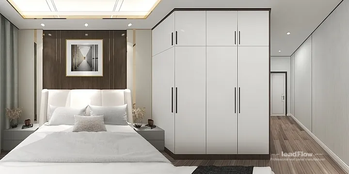 WPC Interior Panel Design for Hangzhou Apartment &mdash; Secondary Bedroom Focus in Hangzhou, China - photo 9
