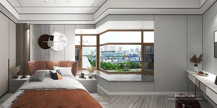 Hangzhou Apartment Renovation with WPC Interior Panel | guest bedroom Idea in Hangzhou, China - photo 1