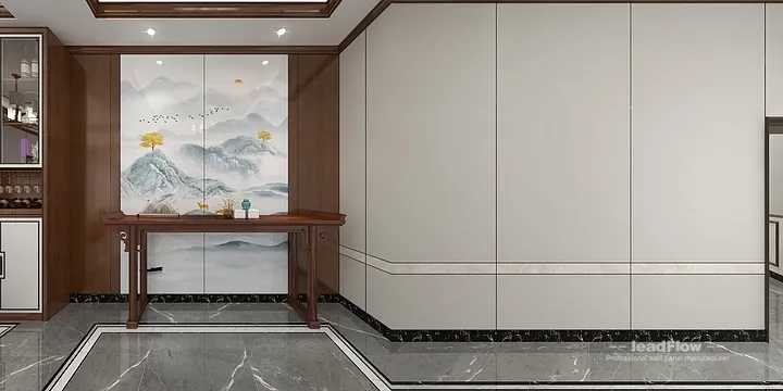 Hangzhou Apartment with WPC Cladding &mdash; Living Room Feature in Hangzhou, China - photo 9