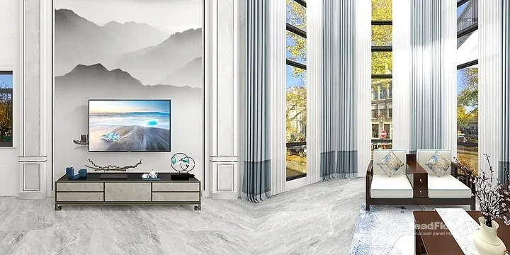 Stylish WPC Interior Panel Project: Hangzhou Apartment Interior in Hangzhou, China