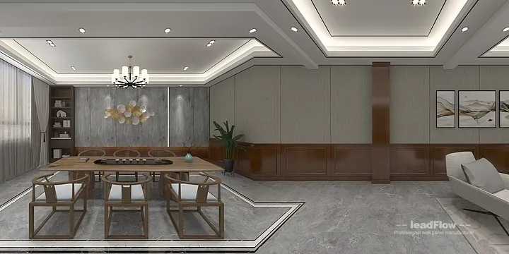Custom WPC Wall Panel for Hangzhou Interior Project | Stylish Layout in Hangzhou, China - photo 1