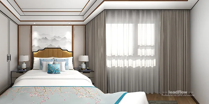 WPC Wall Panel Design for Hangzhou Apartment &mdash; Living-Dining Room Focus in Hangzhou, China - photo 1