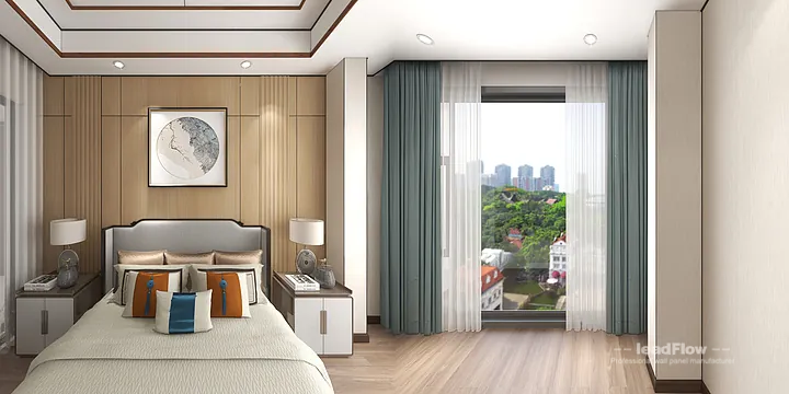 WPC Wall Panel Design for Hangzhou Apartment &mdash; Living-Dining Room Focus in Hangzhou, China - photo 9