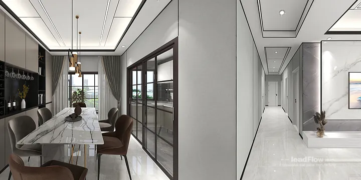 Hangzhou Apartment Featuring WPC Wall Cladding | Living-Dining Room Walls in Hangzhou, China - photo 19
